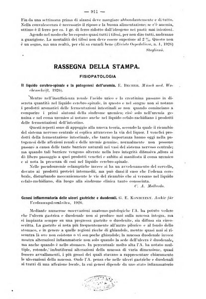 Il morgagni rivista settimanale