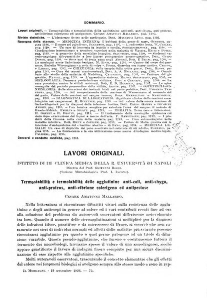 Il morgagni rivista settimanale