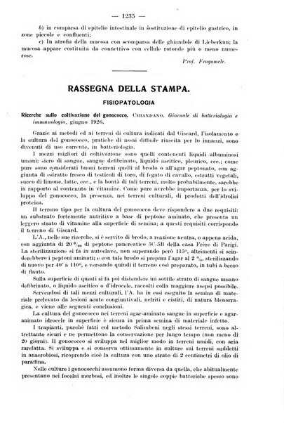 Il morgagni rivista settimanale