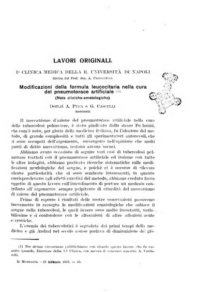 Il morgagni rivista settimanale