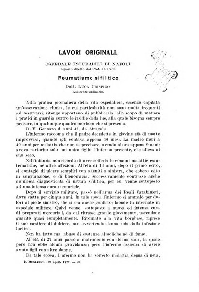 Il morgagni rivista settimanale