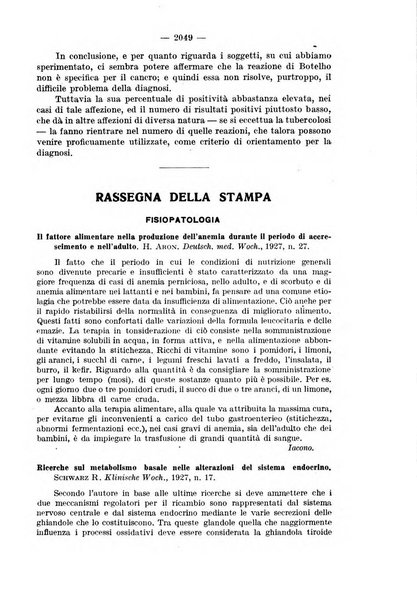 Il morgagni rivista settimanale