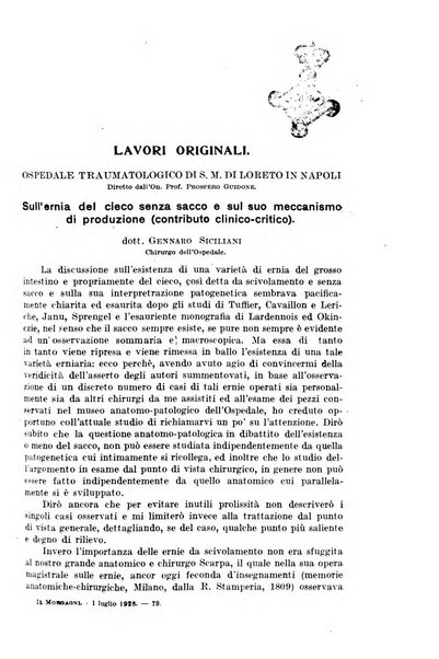 Il morgagni rivista settimanale