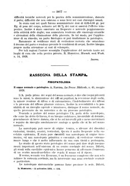 Il morgagni rivista settimanale