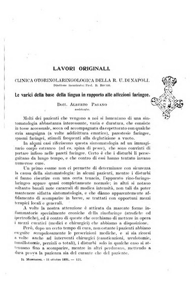 Il morgagni rivista settimanale