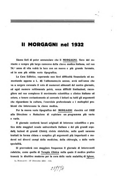 Il morgagni rivista settimanale