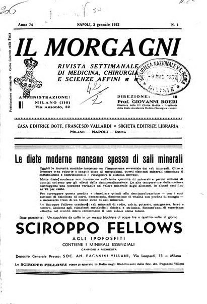 Il morgagni rivista settimanale