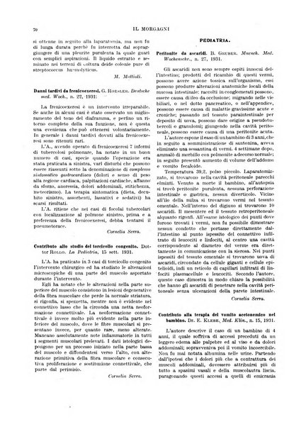 Il morgagni rivista settimanale