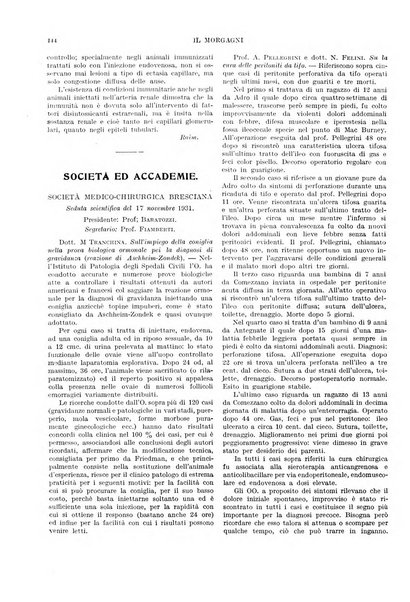 Il morgagni rivista settimanale