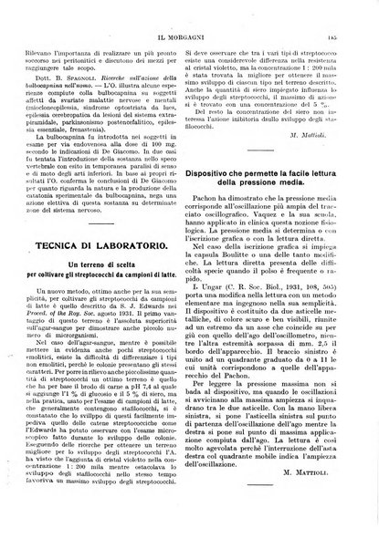 Il morgagni rivista settimanale