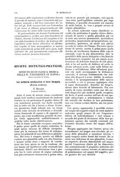 Il morgagni rivista settimanale