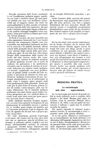 Il morgagni rivista settimanale