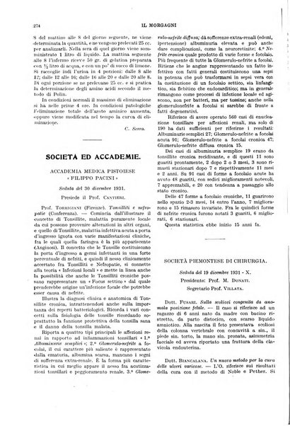 Il morgagni rivista settimanale