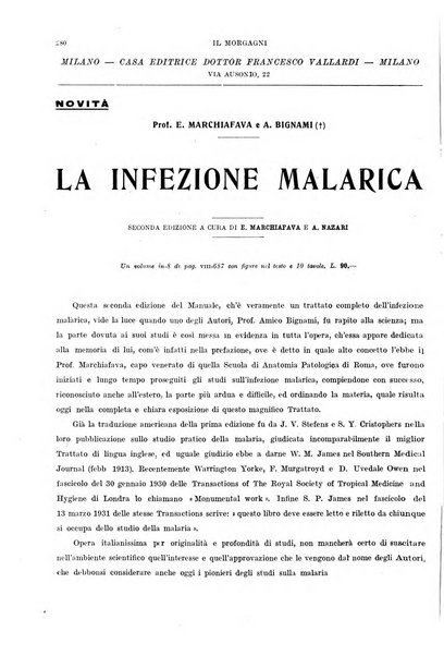 Il morgagni rivista settimanale