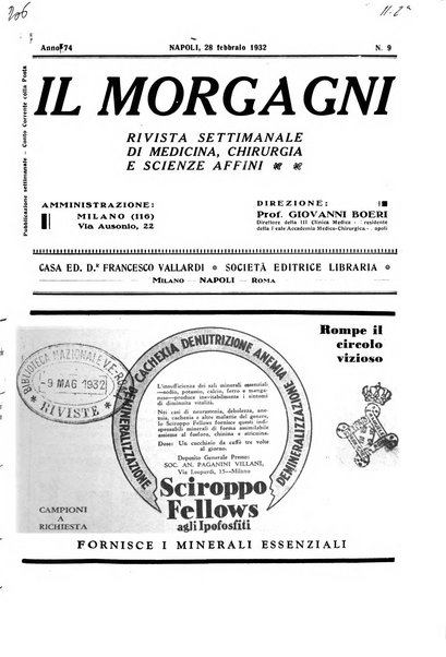 Il morgagni rivista settimanale