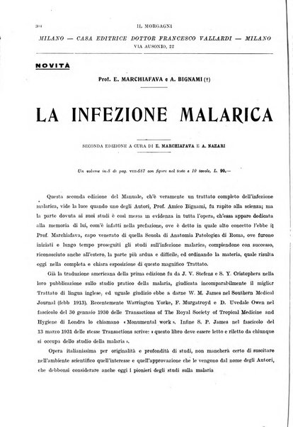 Il morgagni rivista settimanale