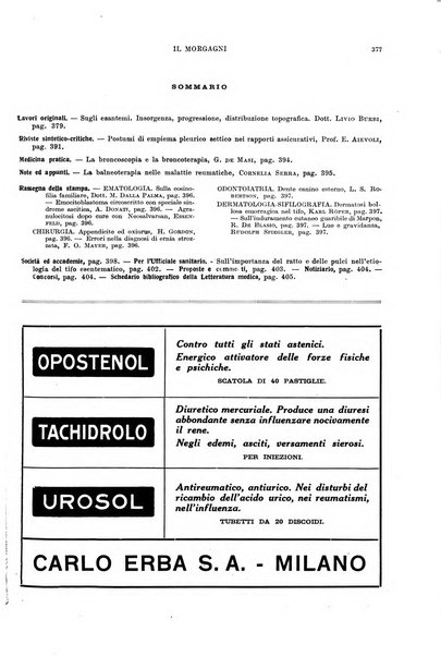 Il morgagni rivista settimanale