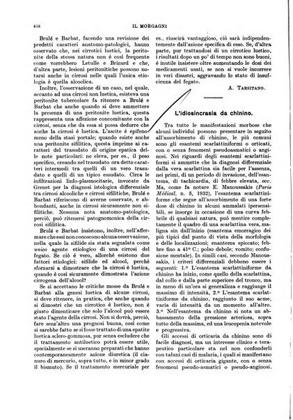 Il morgagni rivista settimanale