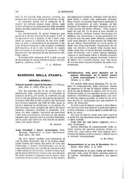 Il morgagni rivista settimanale