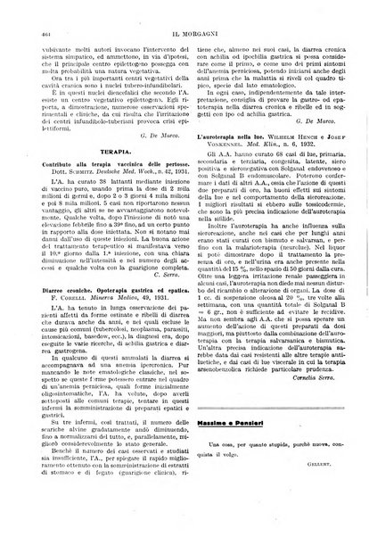 Il morgagni rivista settimanale