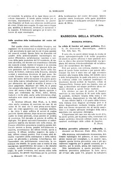 Il morgagni rivista settimanale