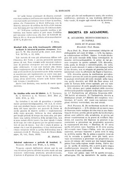 Il morgagni rivista settimanale