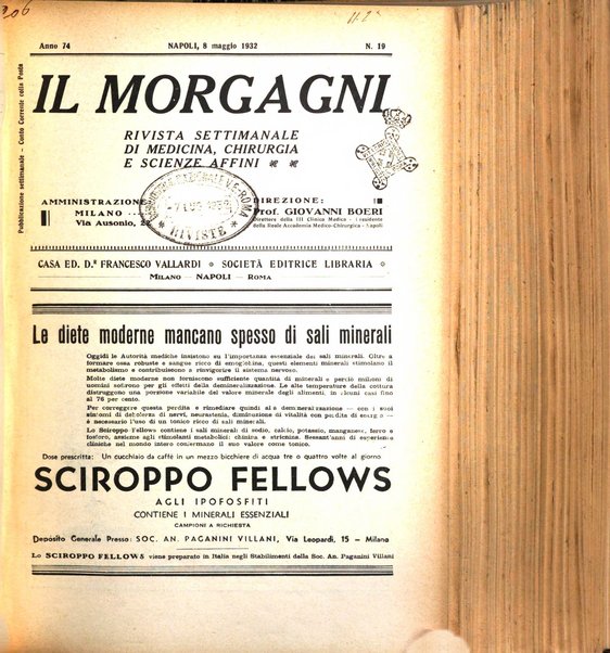 Il morgagni rivista settimanale