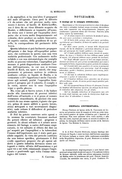 Il morgagni rivista settimanale