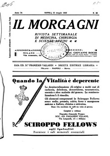 Il morgagni rivista settimanale