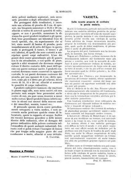 Il morgagni rivista settimanale