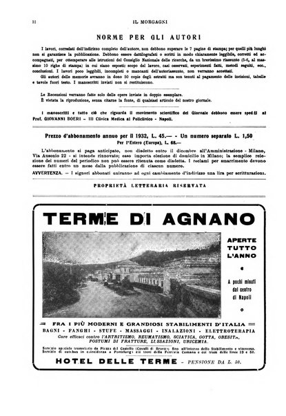 Il morgagni rivista settimanale