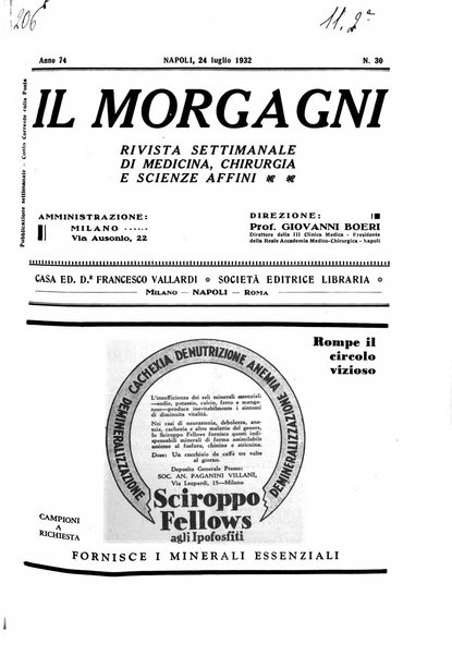 Il morgagni rivista settimanale