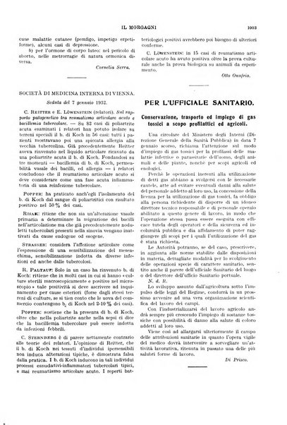 Il morgagni rivista settimanale