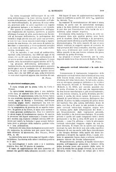 Il morgagni rivista settimanale