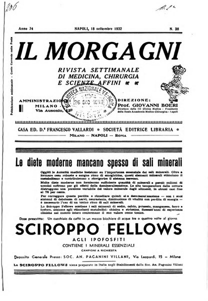 Il morgagni rivista settimanale