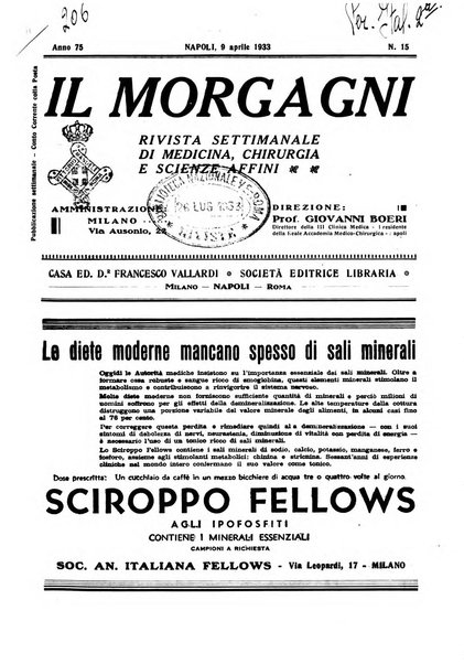 Il morgagni rivista settimanale