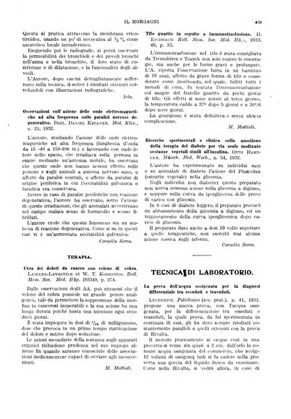 Il morgagni rivista settimanale