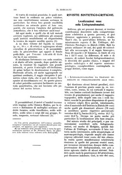 Il morgagni rivista settimanale