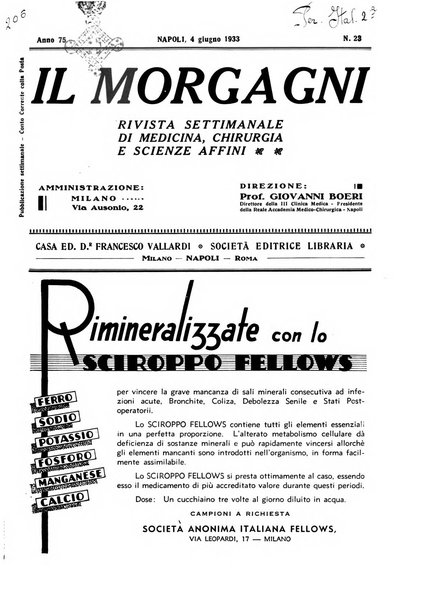 Il morgagni rivista settimanale