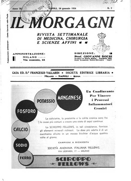 Il morgagni rivista settimanale