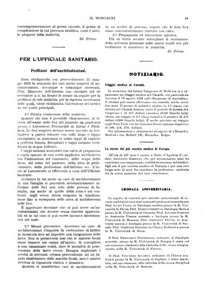 Il morgagni rivista settimanale