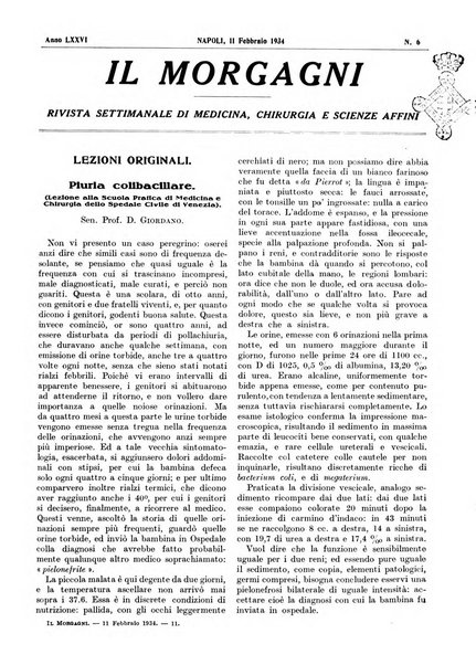 Il morgagni rivista settimanale