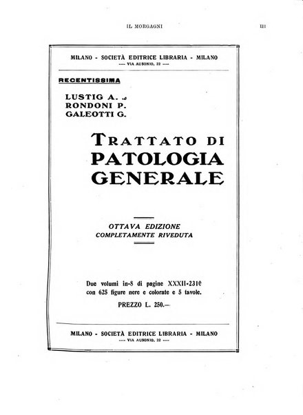 Il morgagni rivista settimanale