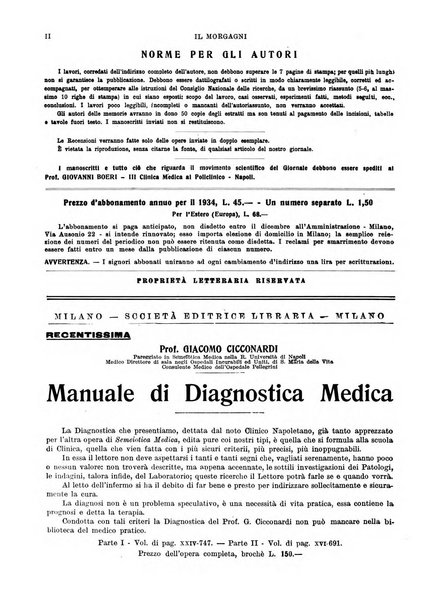 Il morgagni rivista settimanale