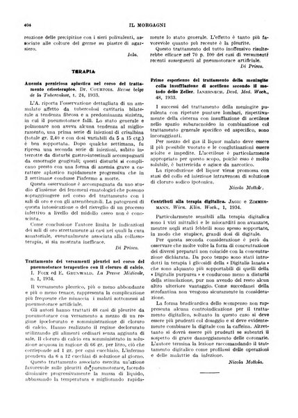 Il morgagni rivista settimanale