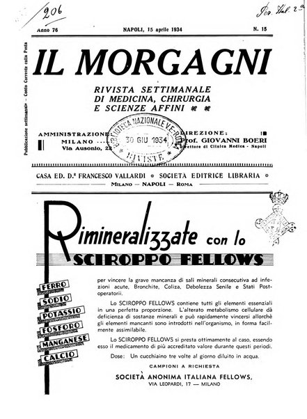 Il morgagni rivista settimanale