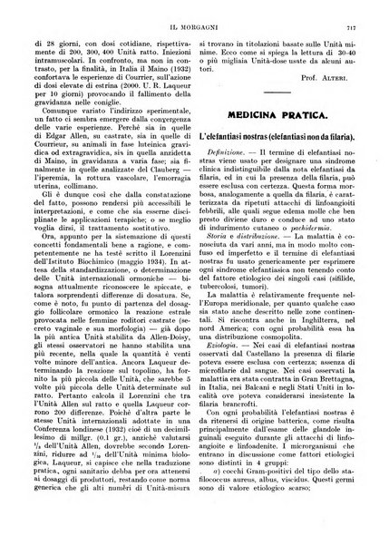 Il morgagni rivista settimanale