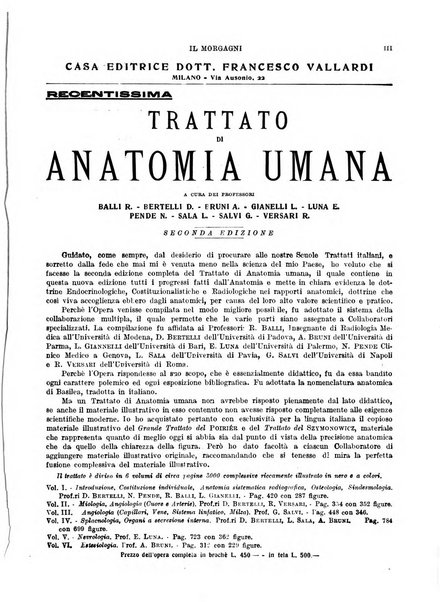 Il morgagni rivista settimanale