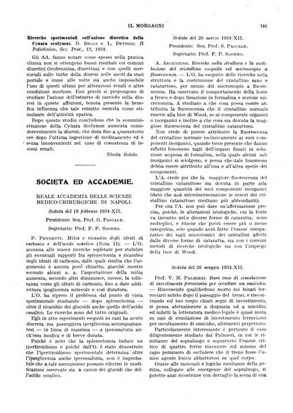 Il morgagni rivista settimanale