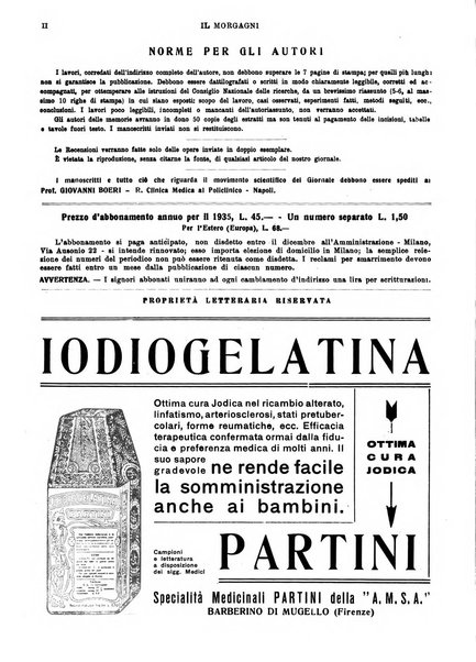 Il morgagni rivista settimanale